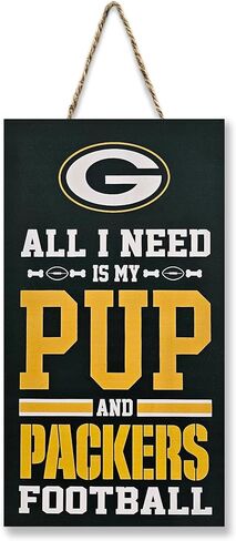 NFL Cincinnati Bengals Property Sign All I Need is My PUP and Football Yard Sign. Sporty Fence Sign. NFL Football Fan Yard Decor Waterproof Wooden Wall Sign Indoor & Outdoor with Team Logo! in Saudi Arabia