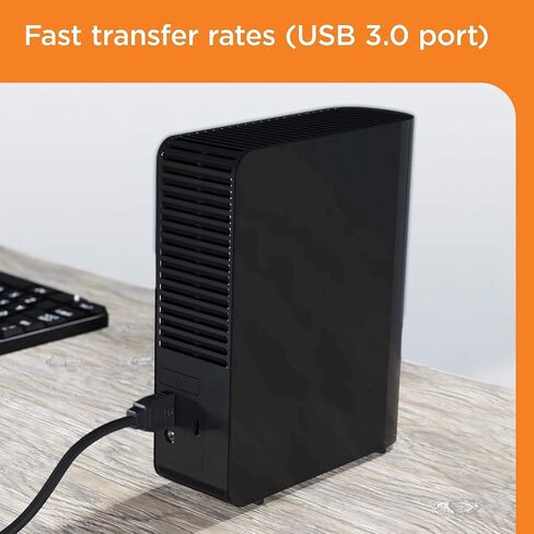 WD 6TB Elements Portable External Hard Drive for Windows, USB 3.2 Gen 1/USB 3.0 for PC & Mac, Plug and Play Ready - WDBHJS0060BBK-WESN in Saudi Arabia