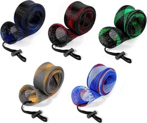 3 PCS Spinning Rod Sleeve - Fishing Pole Sleeve Fishing Rod Cover Fishing Rod Sleeve with Lanyard- Rod Protector Fishing Rod Sock in Saudi Arabia