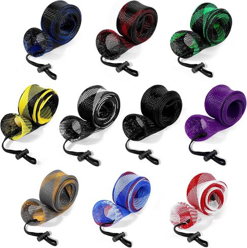 3 PCS Spinning Rod Sleeve - Fishing Pole Sleeve Fishing Rod Cover Fishing Rod Sleeve with Lanyard- Rod Protector Fishing Rod Sock in Saudi Arabia