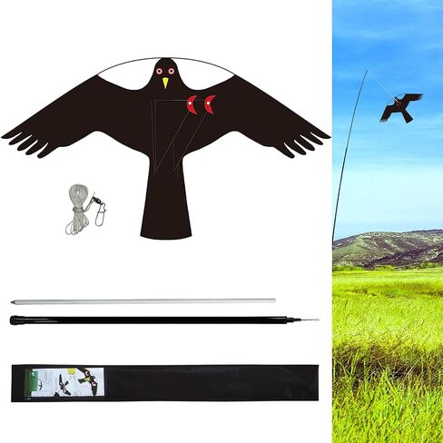 eyijklzo Bird Scarer Flying Kite Crops Farm Flying Bird Hawk Flying Kite in Saudi Arabia