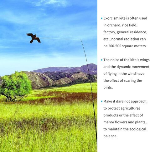 eyijklzo Bird Scarer Flying Kite Crops Farm Flying Bird Hawk Flying Kite in Saudi Arabia