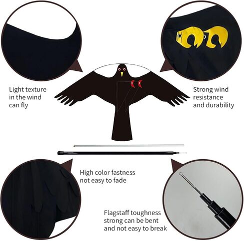 eyijklzo Bird Scarer Flying Kite Crops Farm Flying Bird Hawk Flying Kite in Saudi Arabia
