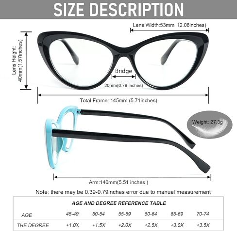 DXYXYO Cat Eye Reading Glasses for Women 4 Pack Floral Cute Spring Hinge Readers Ladies Blue Light Blocking in Saudi Arabia