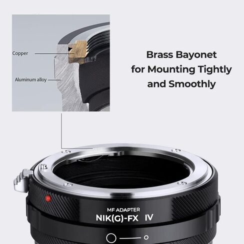 K&F Concept Lens Mount Adapter Compatible with Leica M39 (39mm x1 Leica Thread Mount) Lens to Fujifilm X-Pro1 Mirrorless Camera in Kuwait