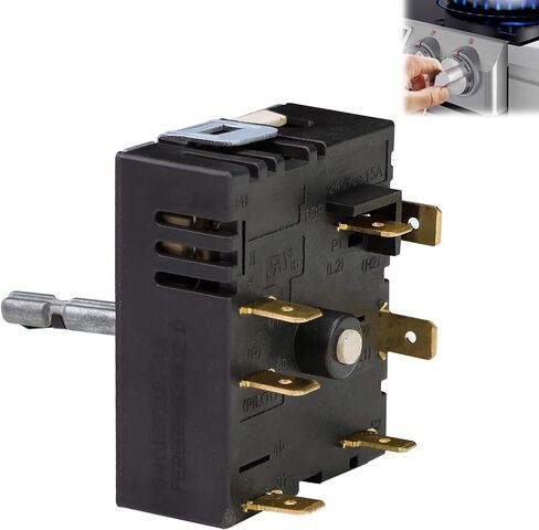 DG44-01007B DG44-01007A Range Surface Element Control Switch, Compatible with Samsung Infinite Switch, Fit for DG44-01007A, 160817, PER001-13 T, PER001-03, DG44-01007B Surface Element Control Switch in Saudi Arabia