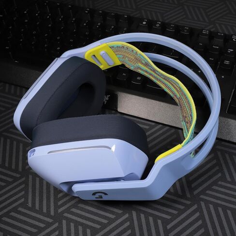 JHK Headphone Replacement Ear Pads for G733 Gaming Headset, Ear Pads with Comfort Noise Isolation Foam Ice Silk Fabric Elevate Added Thickness-Black in Saudi Arabia