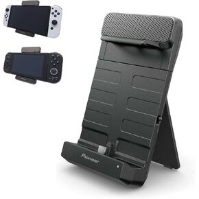 Pioneer,Sound TECTOR,Portable Gaming Speaker,USB-C Connection,Portable Gaming Console Recommended,Lightweight,Wide Sound Compact Speaker,Stand Type Rechargeable,Black TQ-PG300K
