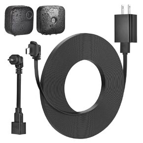 3pack 30ft Weatherproof Power Cable and Adapter for Blink Outdoor 4 (4th Gen), Blink Outdoor/Indoor (3rd Gen)& XT/XT2, Flat Power Cord with Micro USB Adapter, No More Battery Change, 24 Hours Charging