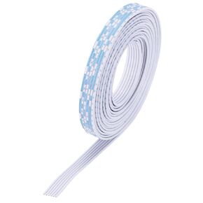 MECCANIXITY 24AWG IDC Wire Flat Ribbon Cable 3 m/9.8ft Length 1.3mm Pitch 8 Pin Blue and White for JTAG/ISP Connecting
