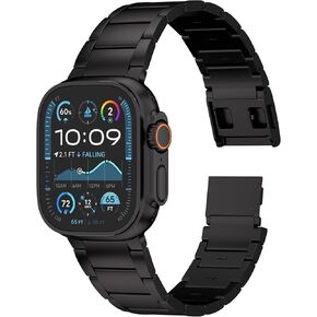 Ultra 2 Titanium Band 49mm Compatible with Apple Watch Ultra 2 & Ultra 1 Metal Band - Titanium Metal Bracelet