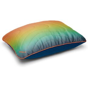 Rumpl The Adjustable Camp Pillow - Full Size Packable Outdoor and Travel Pillow, Two-Sided Temperature Control, 22" x 15", Baja Fade
