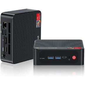 Beelink SER8 Mini PC AMD Ryzen 7 8745HS (8C/16T up to 4.9GHz), 32GB DDR5 RAM 1TB PCIe4.0 SSD, Radeon 780M Graphics, Triple 4K@120Hz Display, USB4/WiFi6/2.5G LAN/MSC 2.0 Cooling/Gaming Computer