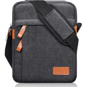 ESTARER 9-11 Inch Tablet Sleeve Bag, Men's Shoulder Crossbody Bag for College/Office, Carrying Case Small Messenger Bag for iPad Air M2/iPad Pro M4 2024, iPad 9/8/7th 10.2, iPad 10th 10.9