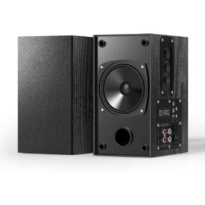 30W X 2 Powered Bookshelf Speakers - 3.5-RCA Input for Turntable, TV, PC, Record Player Speakers with 4 Inch Woofer & Wall Mounted