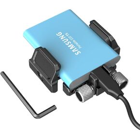 SMALLRIG SSD Mount Bracket SSD Holder for Samsung T5 SSD, for SanDisk SSD, for SanDisk SSD T5, Compatible with SMALLRIG Cage for BMPCC 4K & 6K, for Z Cam E2 & for Sigma fp - BSH2343