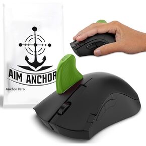 [Gaming Mouse Grip] Delta - Innovate Mouse Grips Accessory That Offers You Unmatched Precision, Stability, Control, and Comfort - Customizable TPE Mouse Grip Pad Accessory. (Black, Adult)