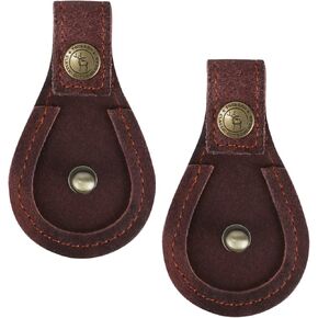 TOURBON Leather Trap Skeet Shooting Gun Barrel Protection Toe Rest Pad - Pack of 2 Pieces