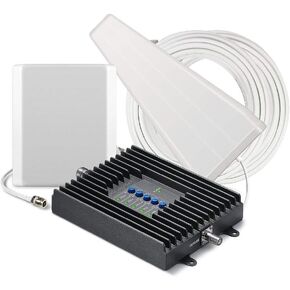 SureCall Flare 3.0 Cell Phone Signal Booster for Home Yagi Antenna Configuration | Integrated indoor antenna for easier install | Covers up to 3000 sq ft | Boosts Voice, data for 4G, LTE, 3G (Renewed)