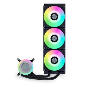 Galahad II Lite 360mm RGB Fans – Customizable Lighting Effects and ARGB Pump Block, Low Noise, Hydraulic Bearing Design, Switchable Pump Lid – 28mm RGB Fan for LGA 1700 /AM5 / AM4 (GA2L36RB)