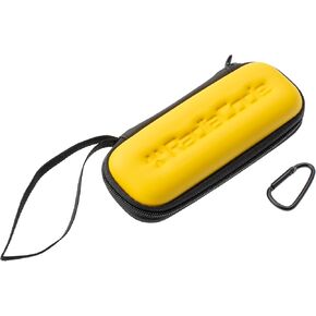 EVA Hard Protective case with Wrist Loop and Carabiner for Radiacode 102,103. Splashproof PU Leather Cover (Yellow)