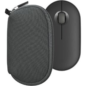 kwmobile Neoprene Case Compatible with Logitech Pebble Mouse 2 M350s / M350 - Case for Mouse Soft Pouch Carry Bag - Black in Kuwait