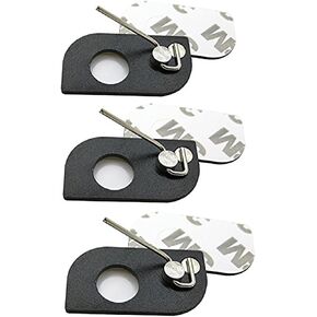 Black Stainless Steel Arrow Rest Archery RH LH Recurve Bow Arrow Rest Hunting Shooting Targeting Accessory(Pack of 3)