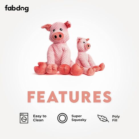 fabdog Floppies Plush Dog Toy - Cute & Durable Squeaky Dog Toys - Best Squeak Toy for Puppies and All Breeds | Ideal Pet Gift| Small Stegosaurus in Kuwait