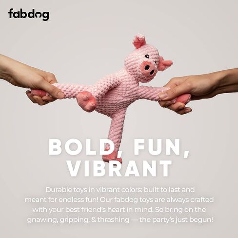 fabdog Floppies Plush Dog Toy - Cute & Durable Squeaky Dog Toys - Best Squeak Toy for Puppies and All Breeds | Ideal Pet Gift| Small Stegosaurus in Kuwait