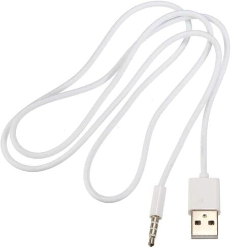 3.5mm Aux to USB Adapter Cable – 3ft USB 2.0 Male to 3.5mm Audio Jack Cord for Charging and Syncing – Compatible with MP3 Players, Headphones, and Car Stereos (Black) in Saudi Arabia