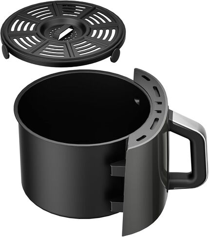 Air Fryer Replacement Basket and Tray for Ninja AF101, Air Fryer Accessories for Ninja AF101, Non-Stick 4 Qt Basket with Cover and Grill Pan, Dishwasher-Safe Replacement Parts in Saudi Arabia