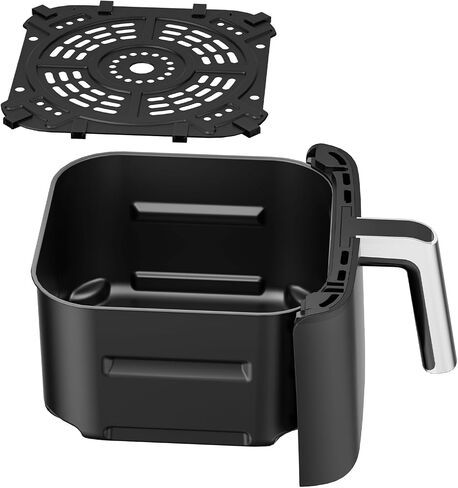 Air Fryer Replacement Basket and Tray for Ninja AF101, Air Fryer Accessories for Ninja AF101, Non-Stick 4 Qt Basket with Cover and Grill Pan, Dishwasher-Safe Replacement Parts in Saudi Arabia