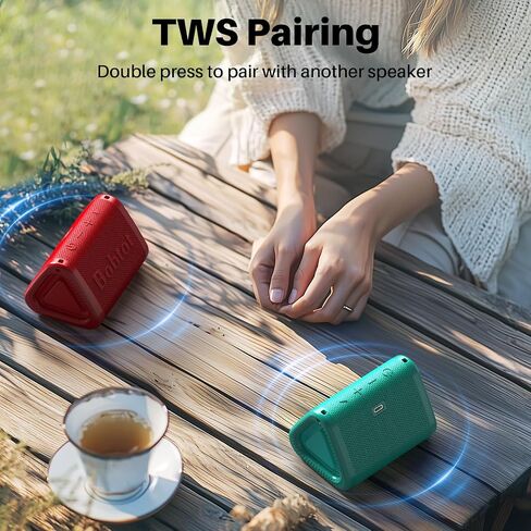 Bobtot Portable Bluetooth Speaker 5W, IPX7, Red in Kuwait