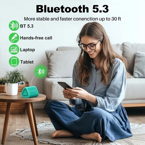 Bobtot Portable Bluetooth Speaker 5W, IPX7, Red in Kuwait
