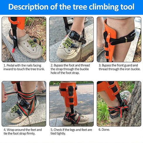 Tree Climbing Spikes,Tree Climbing Gear,Tree Climbing Kit Suitable for Climbing Trees, Picking Fruits,etc in Saudi Arabia