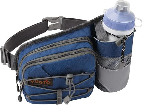 Waist Pack with Water Bottle Holder for Running Walking Hiking Fanny Pack Hydration Belt in Saudi Arabia