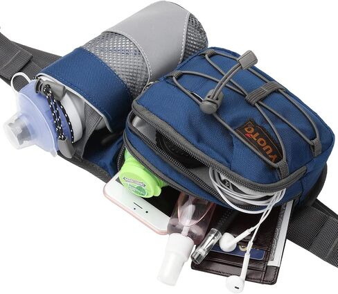 Waist Pack with Water Bottle Holder for Running Walking Hiking Fanny Pack Hydration Belt in Saudi Arabia