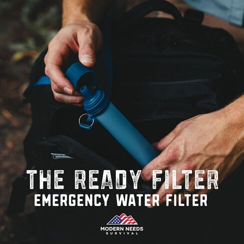 MODERN NEEDS Ready Filter Personal Water Filter Straw | Backpacking Water Filter for Hiking & Camping | Portable Water Purifier Camping | Emergency Survival Gear & Camping Survival Kit in Saudi Arabia