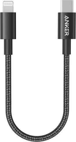 Anker New Nylon USB C to Lightning Cable, Apple MFi Certified for iPhone 14 Series, and More (6FT, Black) in Kuwait