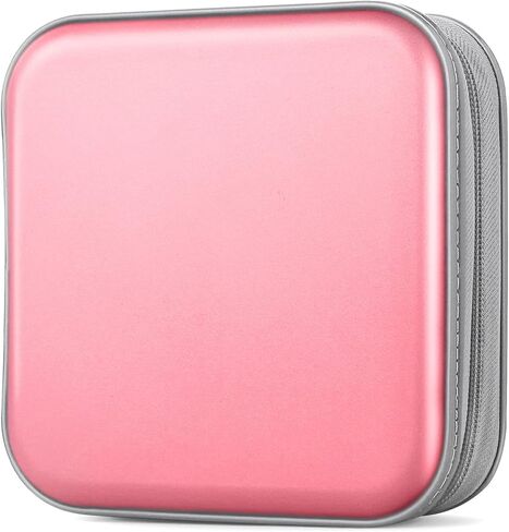 علبة CD ، حامل محفظة DVDS ، CD/DVD Wallet 40 أقراص ألبوم كتيب لتخزين أكياس العمل الثقيلة (Light Purple) in Kuwait