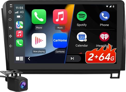 Car Stereo Android 13 for Toyota Tundra 2007-2013 Sequoia 2008-2018 10.1 Inch Touch Screen 2+64GB Car Radio Wireless CarPlay GPS Navigation WiFi BT Mirror Link SWC with Reverse Camera in Saudi Arabia