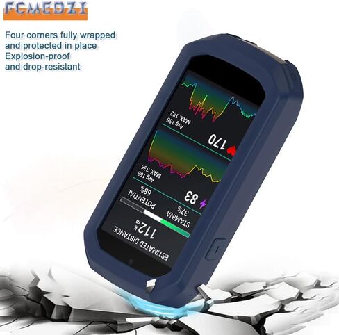 Protector Case Compatible for Garmin Edge 1050,Soft Silicone Shock-Proof Protector Shell Replacement Protective Case (Silicone Black)（No Screen Protector） in Saudi Arabia