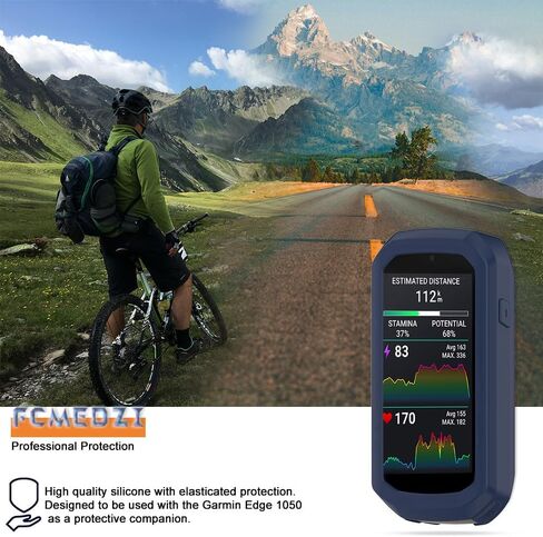 Protector Case Compatible for Garmin Edge 1050,Soft Silicone Shock-Proof Protector Shell Replacement Protective Case (Silicone Black)（No Screen Protector） in Saudi Arabia