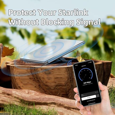 غلاف حالة Starlink Mini ، حالة حماية من السيليكون Luquid لوقاية هوائي صحن Mini Starlink مع ملصق مضاد للانعكاس (رمادي) in Kuwait