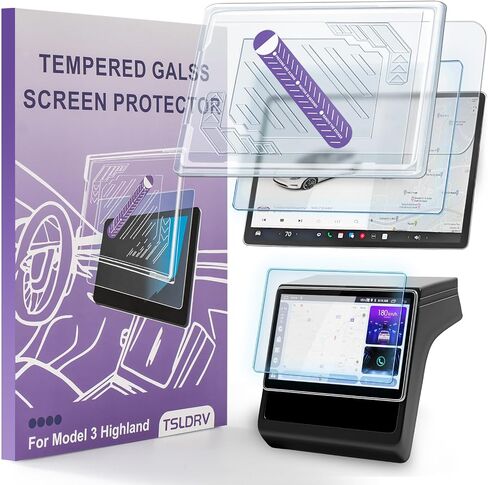 Screen Protector for Tesla Model 3 Highland 2024 2025 [No Glare/Anti-Fingerprint] 15.4" Dashboard Touchscreen 8" Rear Touchscreen for Tesla Model 3 Accessories 2024 2025 Matte in Saudi Arabia