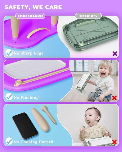 ألعاب تيكفون للأطفال، لوحة رسم مغناطيسية بأرجل قوية، ألعاب تعليمية حسية هدايا عيد ميلاد لعمر 1 2 3 سنوات من البنات والأولاد... in Kuwait