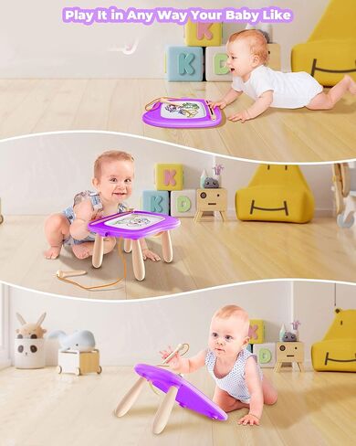 ألعاب تيكفون للأطفال، لوحة رسم مغناطيسية بأرجل قوية، ألعاب تعليمية حسية هدايا عيد ميلاد لعمر 1 2 3 سنوات من البنات والأولاد... in Kuwait