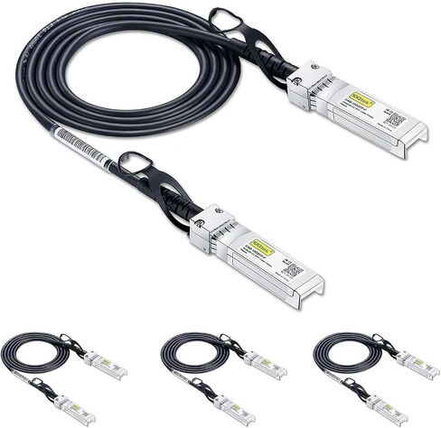 10G SFP+ DAC Twinax Cable, SFP+ to SFP+ Direct Attach Copper Passive for Cisco SFP-H10GB-CU2M, Ubiquiti UniFi UC-DAC-SFP+, TP-Link, 2-Meter, 2-Pack in Saudi Arabia