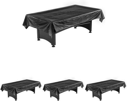 Hathaway Pool Table Billiard Dust Cover, Black, 7-8-Feet in Kuwait