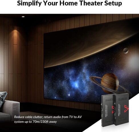 AV Access HDBASET HDMI Extender عبر CAT5E/6/6A/7 Ethernet حتى 330 قدمًا/100 م 4K@60Hz ، يدعم HDCP2.2 ، HDMI2.0 ، IR ثنائية الاتجاه و RS232. الرؤية (4KEX100-H2) in Saudi Arabia